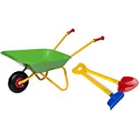 Rolly Toys Pala y rastrillo (Carretilla de Metal soporta hasta 25 kg- a Partir de 2 años)- Color Verde- 1 RAD (272846)
